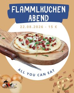 Mehr über den Artikel erfahren Flammkuchen Abend – Landesmeisterschaft Bremen NS